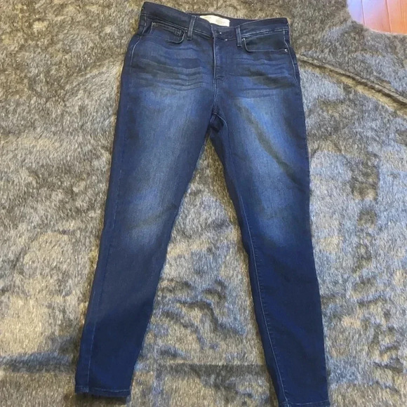 Levi’s strauss signature dark blue wash high  waisted super skinny jeans - Picture 5 of 15